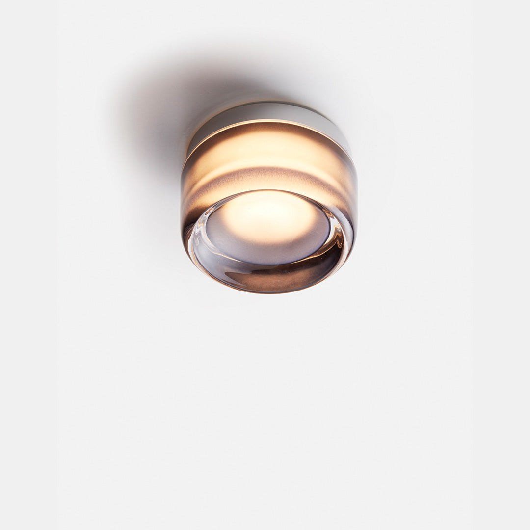 Elegant Dimple Wall Lamp in Metal and Glass