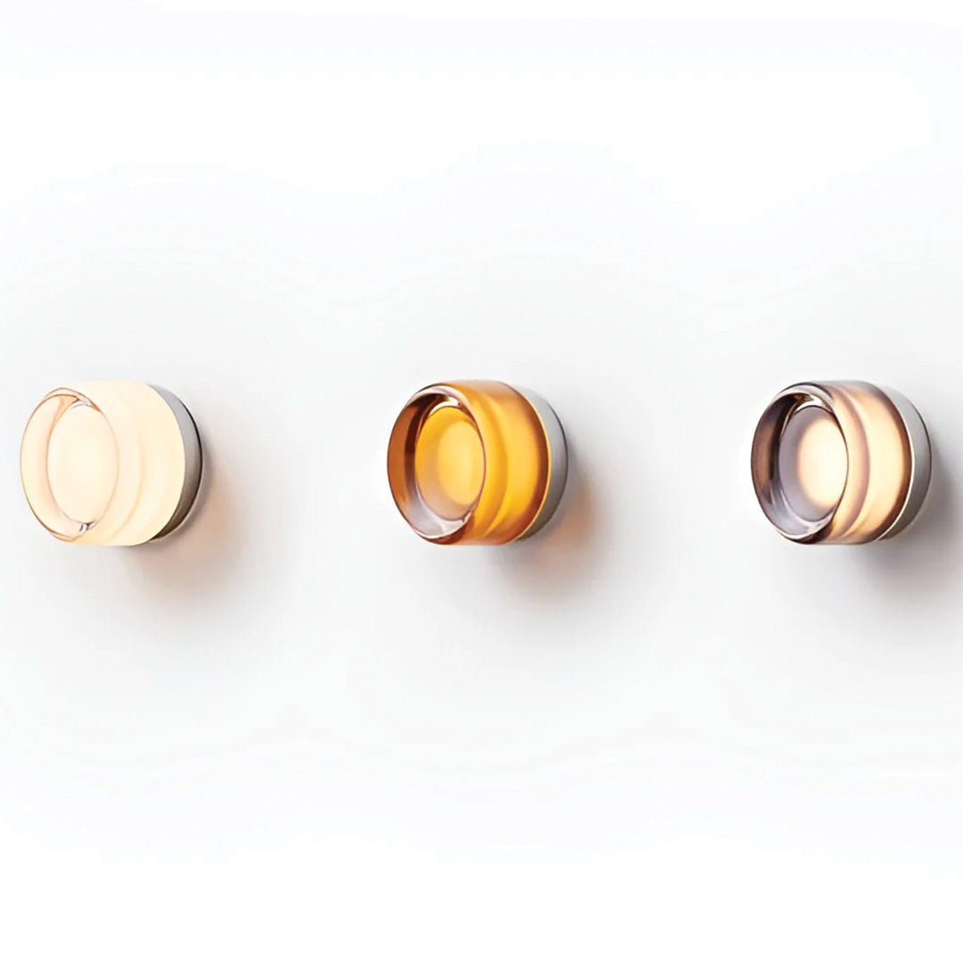 Compact LED Wall Light in Acrylic and Aluminum