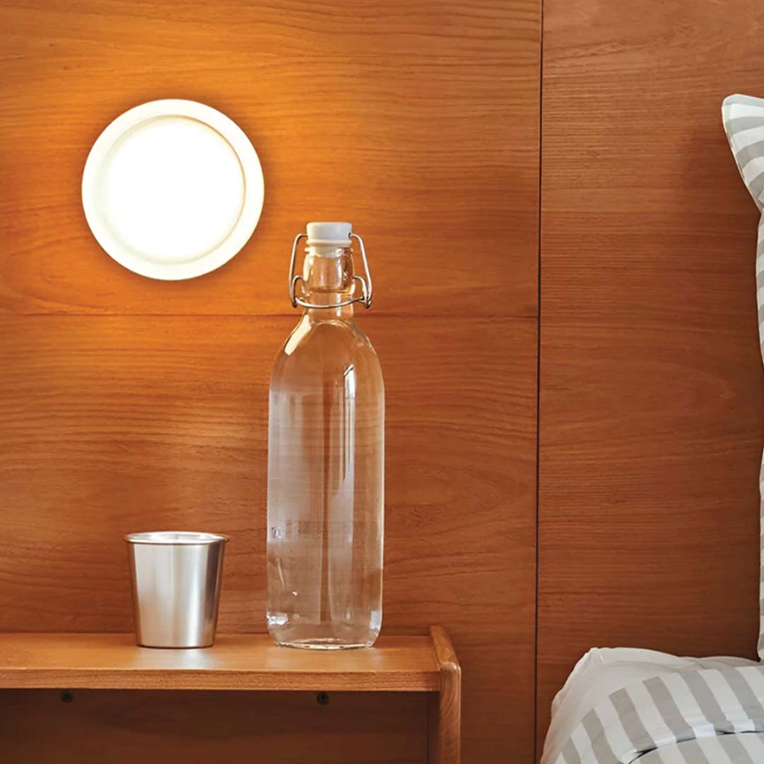 Dimpled Black and Gold Wall Lamp