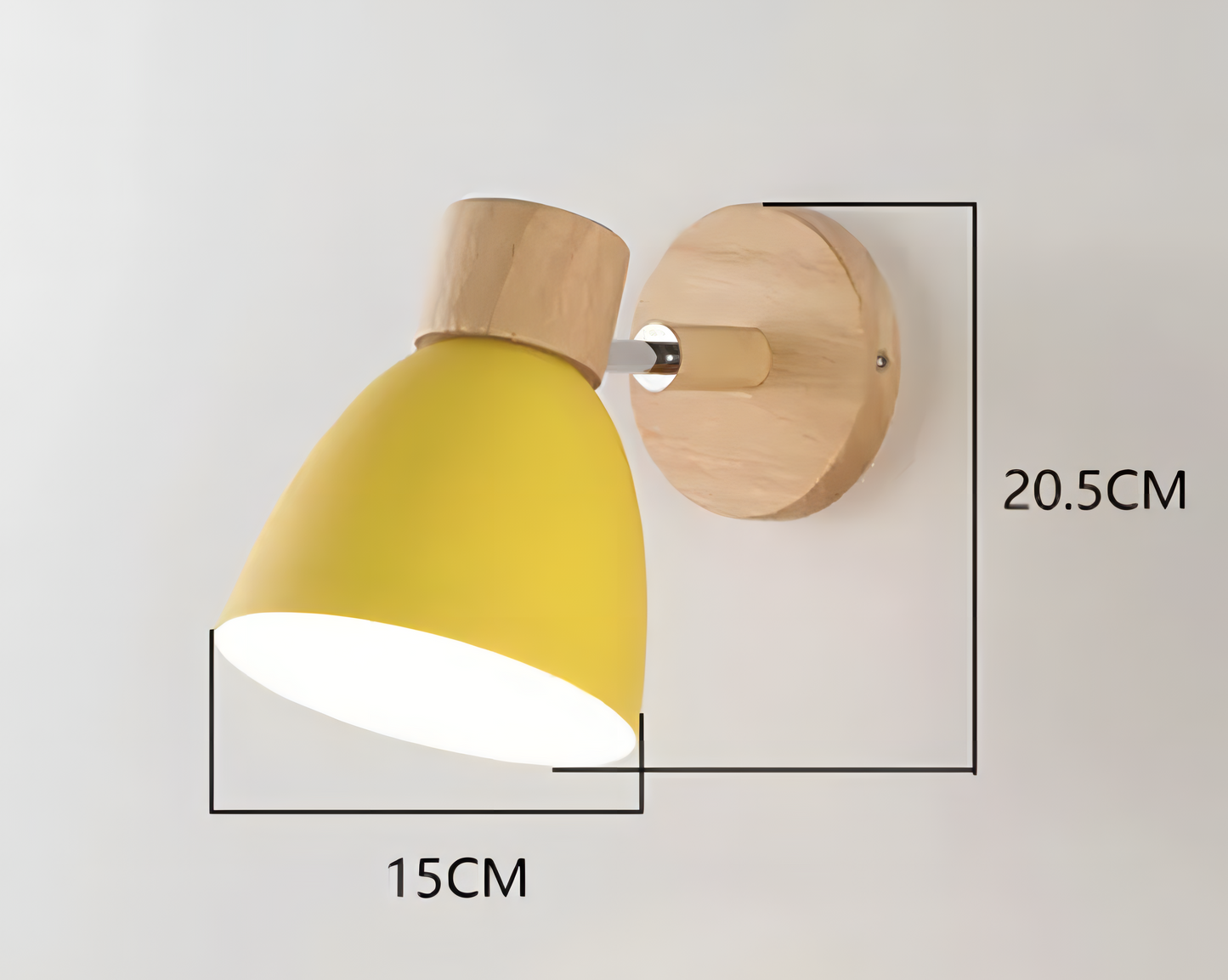 Wood Nordic Modern Hanging Wall Lamp with Pull Switch