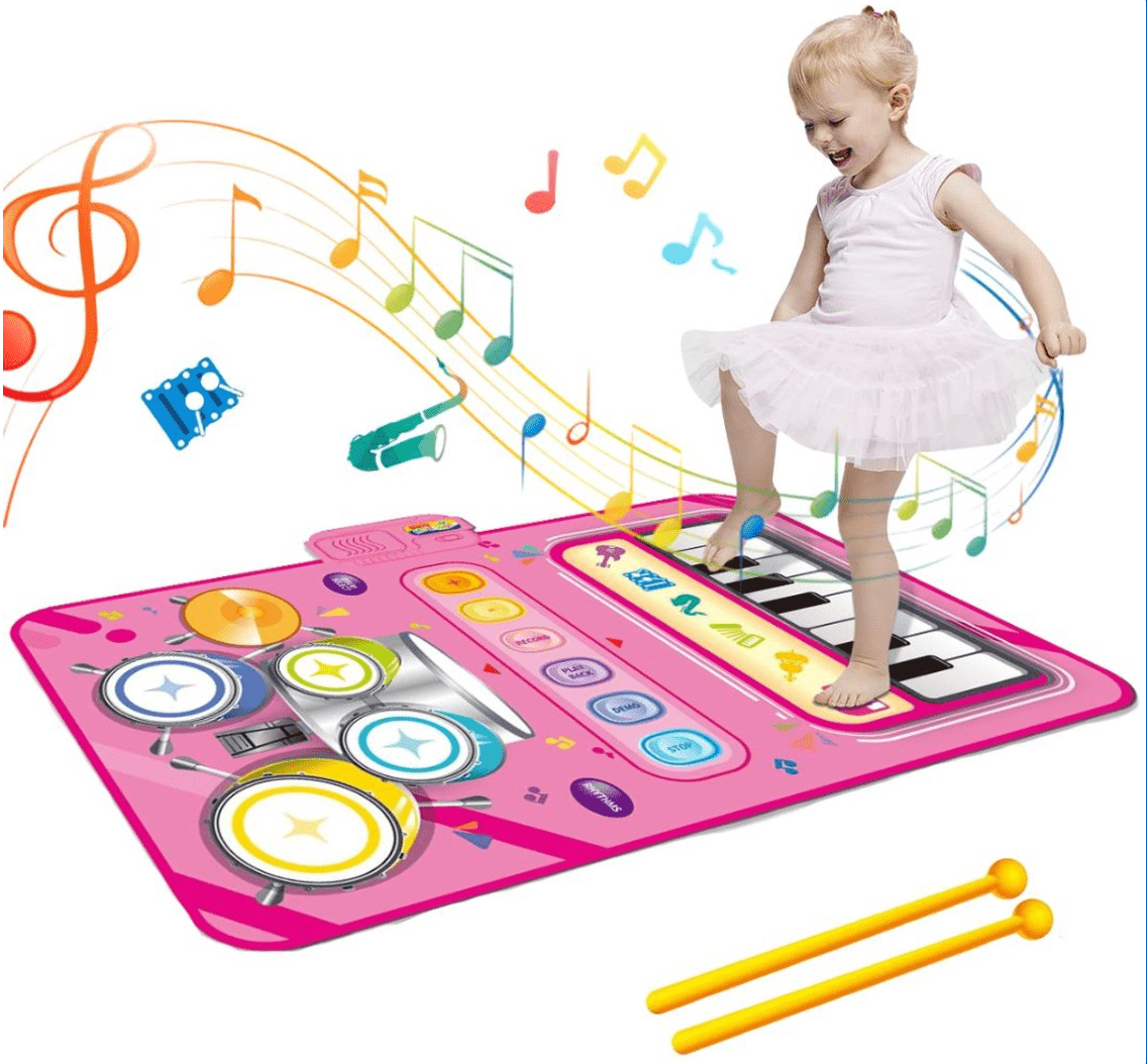 Interactive Music Mat for Kids with 5 Instruments (Drums, Piano, Violin)