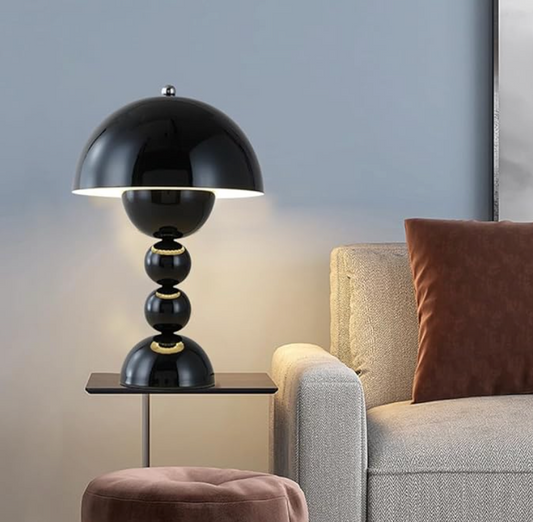 Dimmable Mushroom LED Table Lamp - USB Rechargeable Scandinavian Design