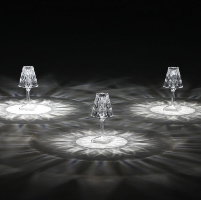 Acrylic Crystal Table Lamp with LED Light