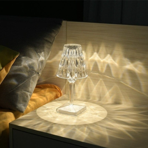 Acrylic Crystal Table Lamp with LED Light