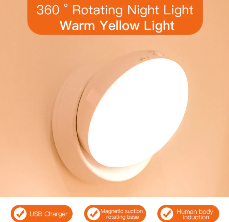 Motion Sensor Night Light - Energy Efficient Automatic Illumination