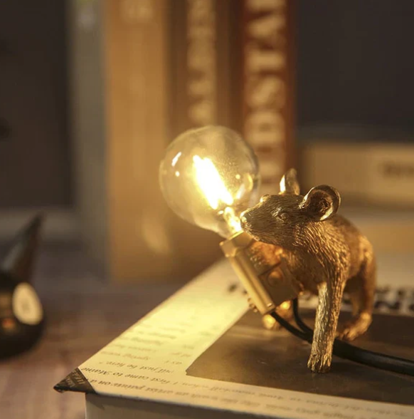 Mouse Table Lamp with Whimsical Design and Warm Glow