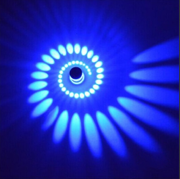 Spiral LED Downlight - Energy-Efficient Wall/Ceiling Lamp