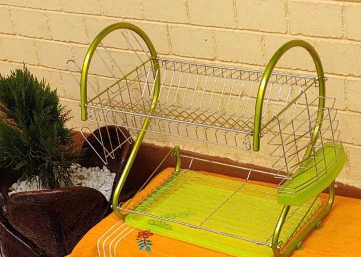 Two-Tier Ventilated Dish Rack