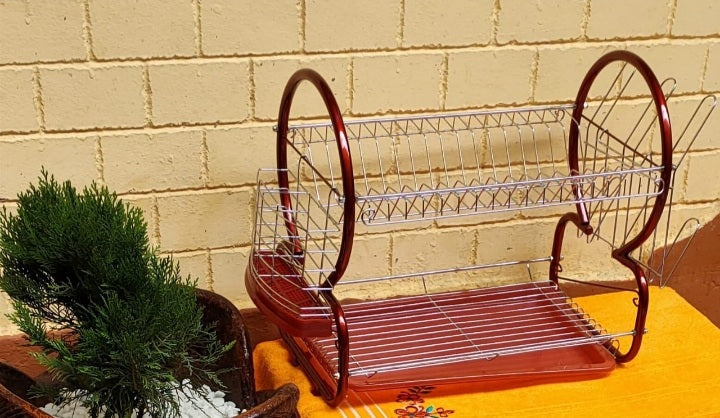 Two-Tier Ventilated Dish Rack