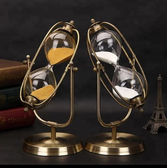 Antique European Hourglass Sand Timer Decor