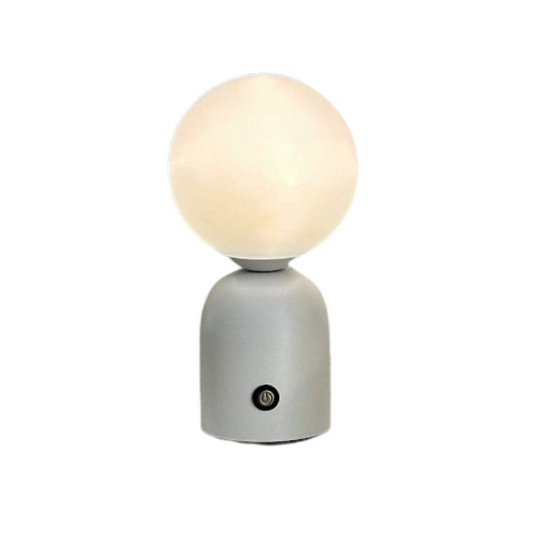 Calming LED Table Lamp - Elegant White Design
