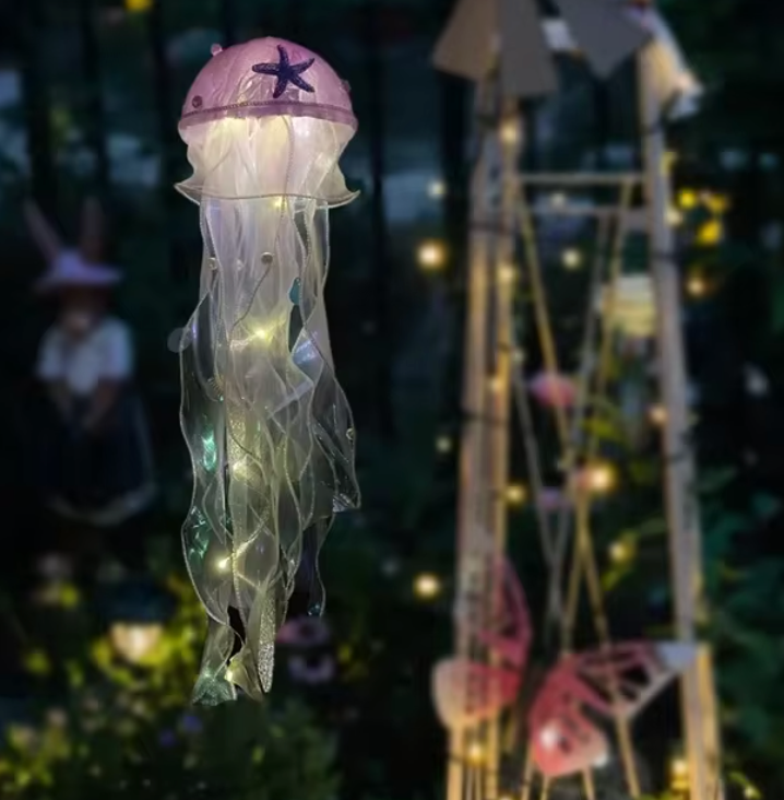 Jellyfish-Shaped LED Night Light with Adjustable Brightness