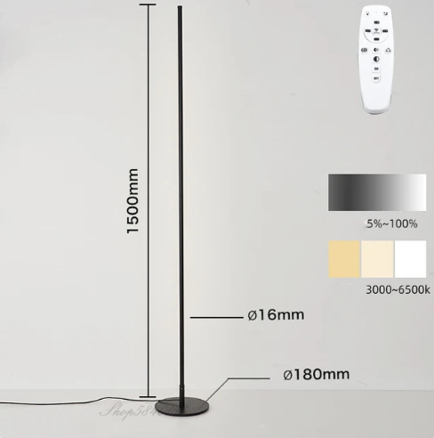 Modern LED Floor Lamp with Minimalist Design