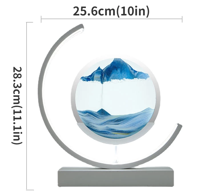 Sandscape LED Lamp with Changing Sand Design