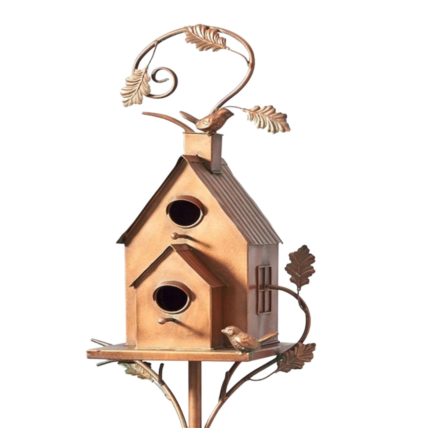 Metal Art Birdhouse Garden Stake for Outdoor Decor