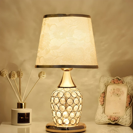 Crystal Optic LED Table Lamp with Touch Control