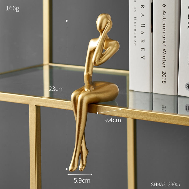 Abstract Modern Figurine Sculpture for Home Decor
