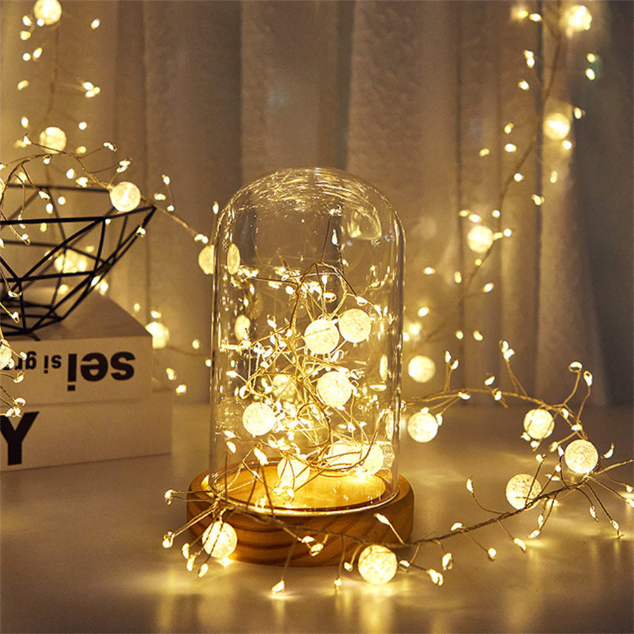 Firework Fairy Twinkle Cluster String Lights with 400 LEDs