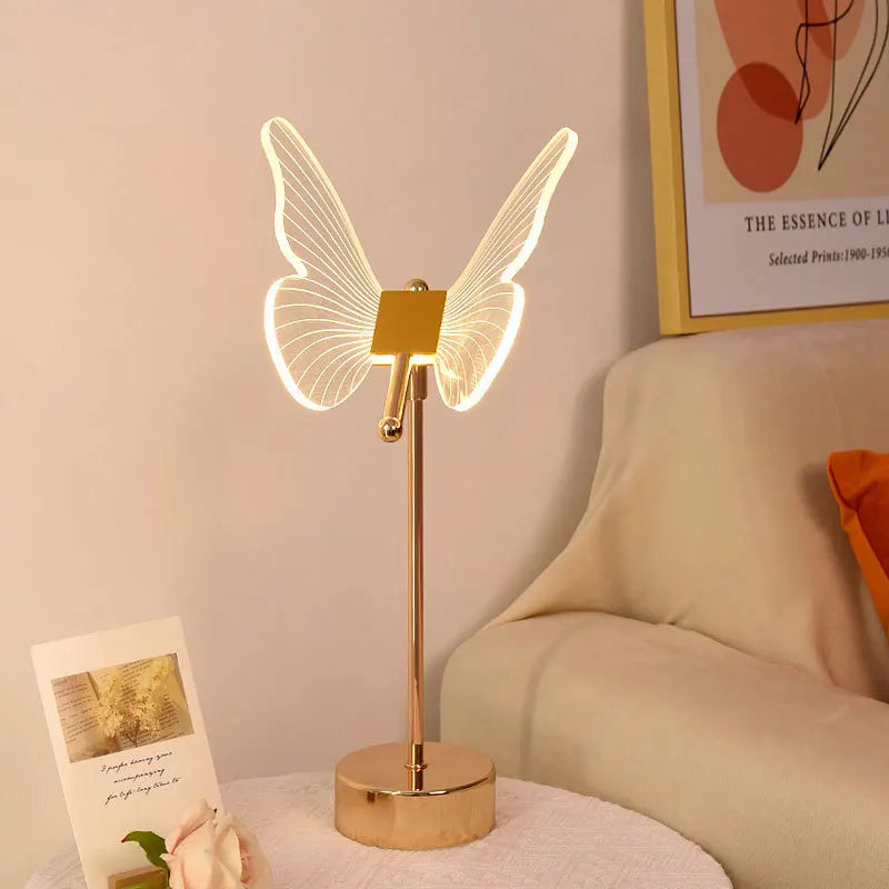 Retro Butterfly LED Desk Lamp with USB Connection and 3 Light Modes