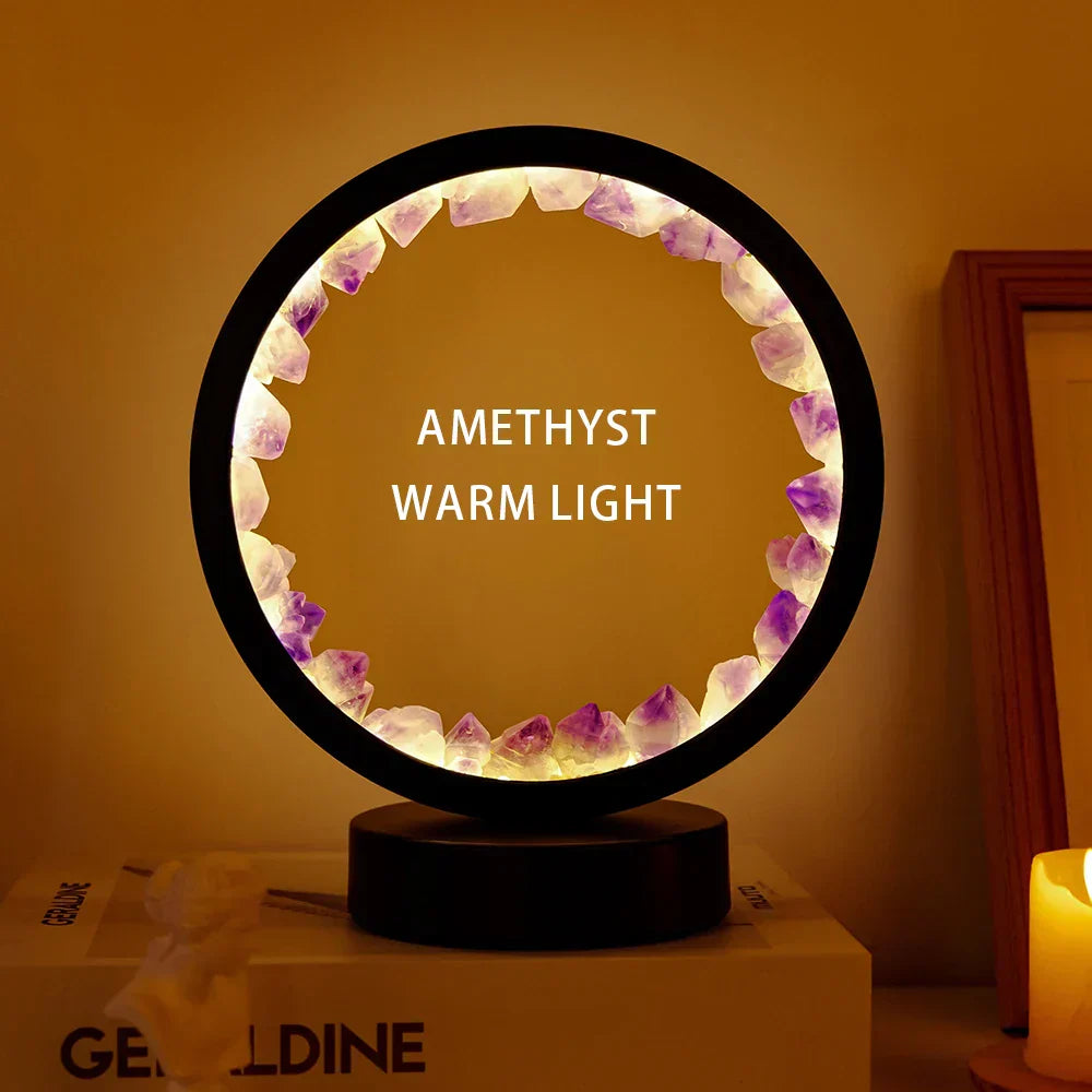 Healing Crystal LED Night Light Lamp