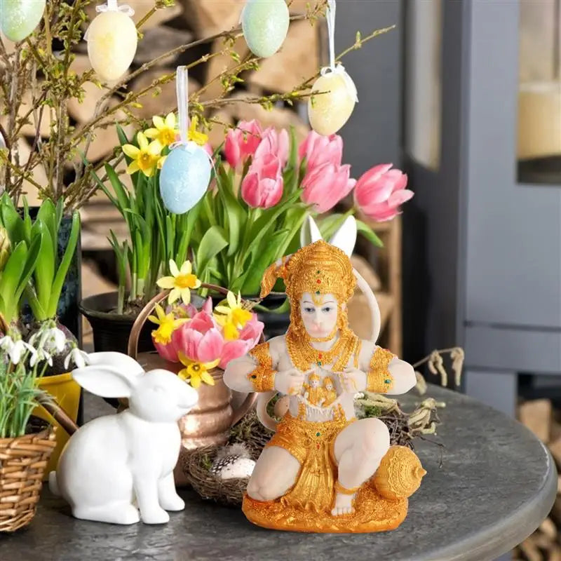 Resin Lord Hanuman Buddha Monkey God Figurine