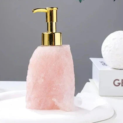 Crystal Glass Soap Dispenser - Handcrafted Luxury Bathroom Accessory