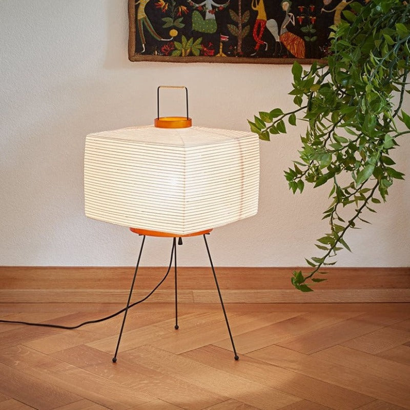 Japanese Paper Tripod Floor Lamp