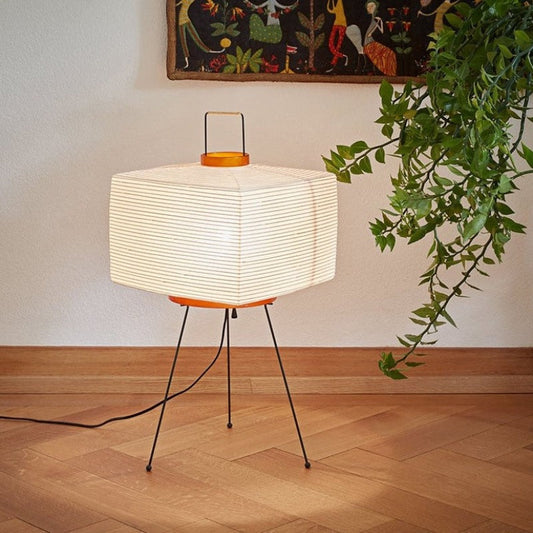 Japanese Paper Tripod Floor Lamp
