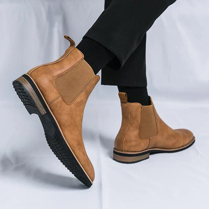 Cosmo | Classic Orthopedic Leather Chelsea Boots