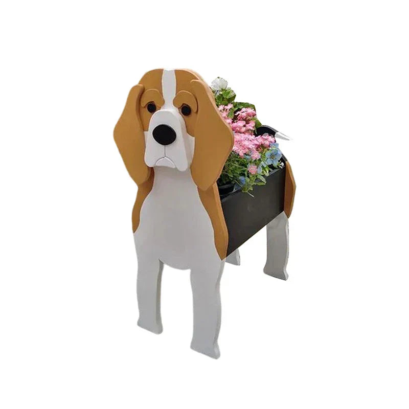 Dog-Shaped Planter - Delightful Indoor/Outdoor Flower Pot