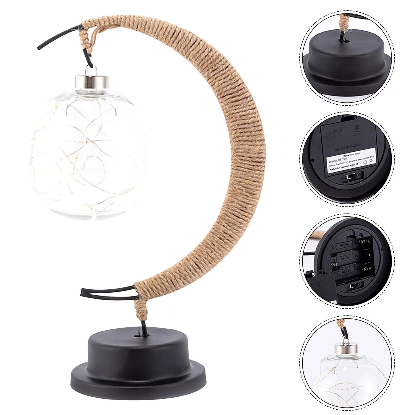 LED Lunar Lamp - Enchanted Moon Night Light for Home Decor