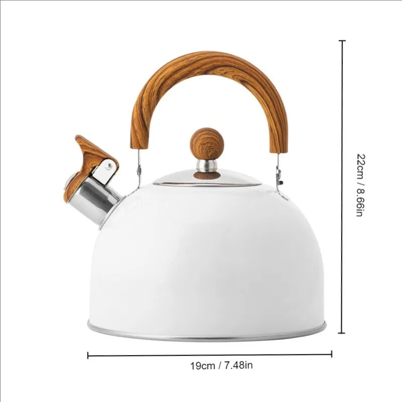 Stainless Steel Kettle with Universal Whistle, 2.5/3 Liter