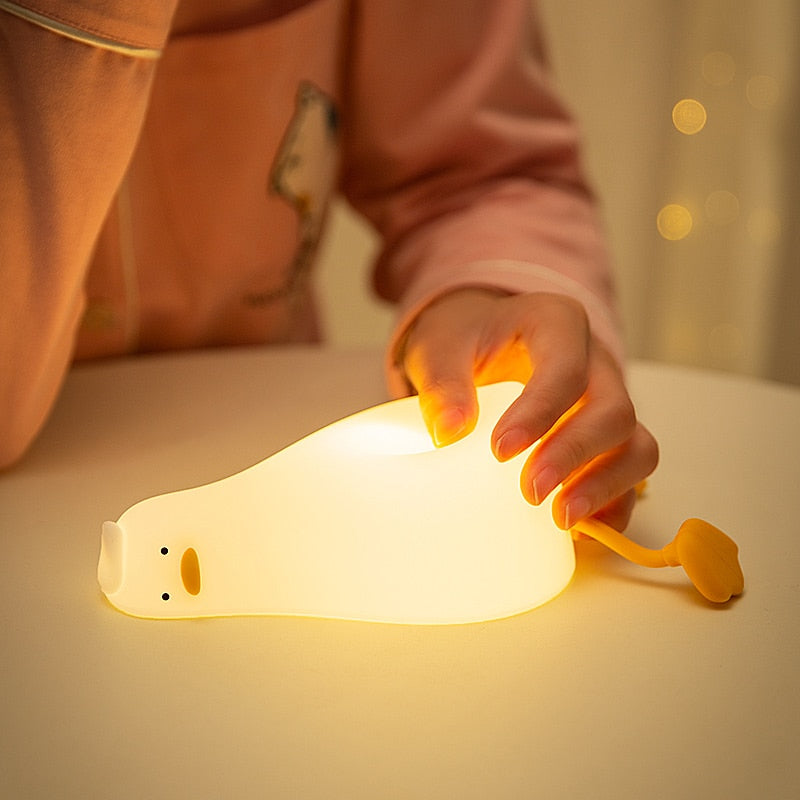 Duck LED Night Light - USB Rechargeable Cozy Lamp