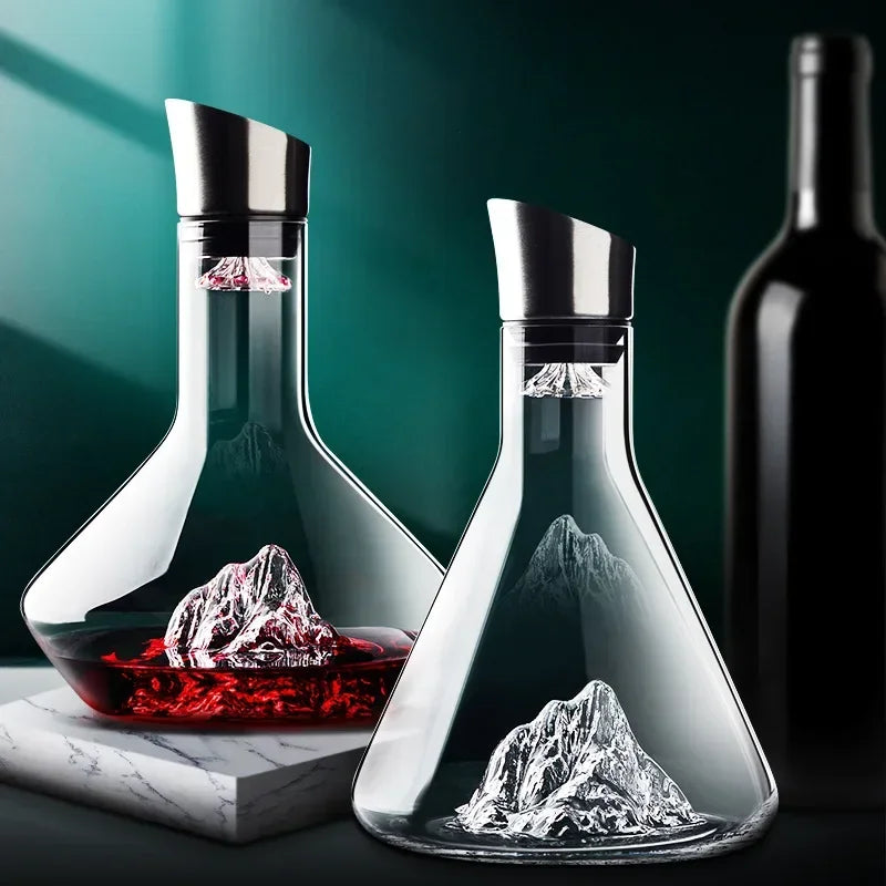 1500ml Lead-Free Crystal Iceberg Decanter for Red Wine