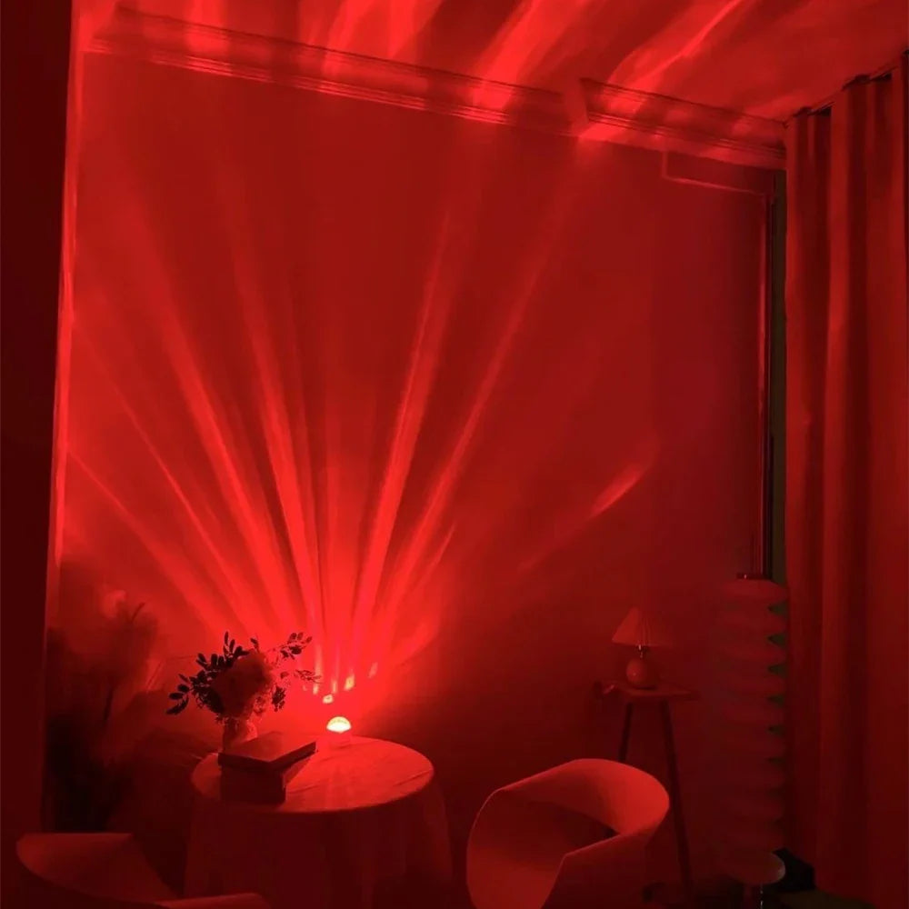 Aurora Projector Night Light with 16 Colors and Remote Control