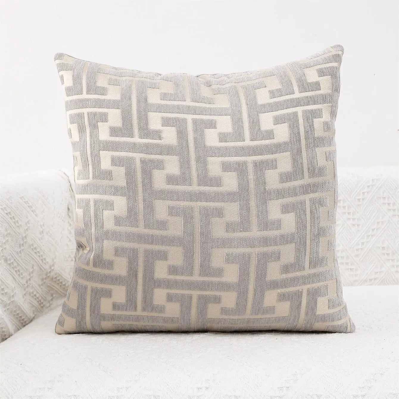 Striped Country Style Cushion Cover 18x18 Inch