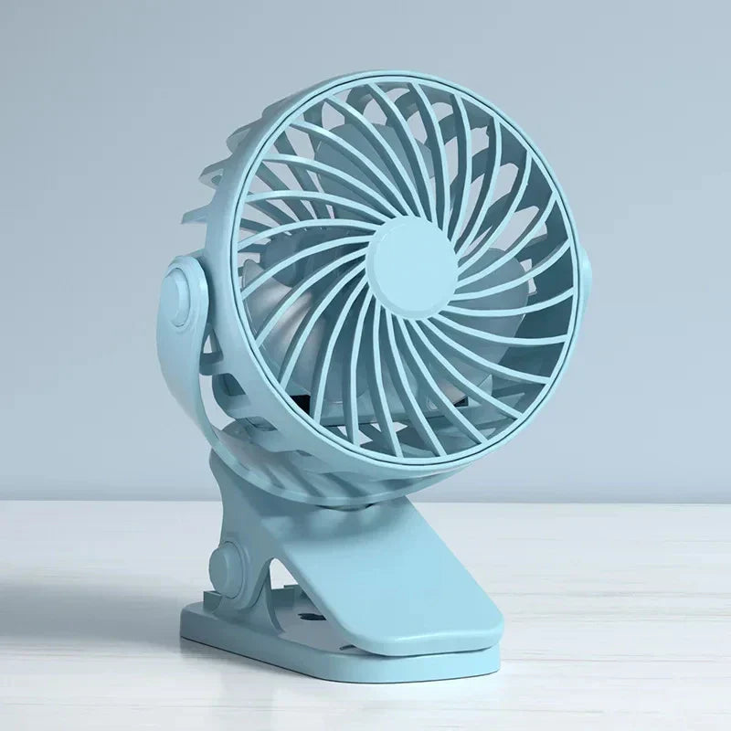 Rotatable USB Fan with Night Light and 3 Speed Settings