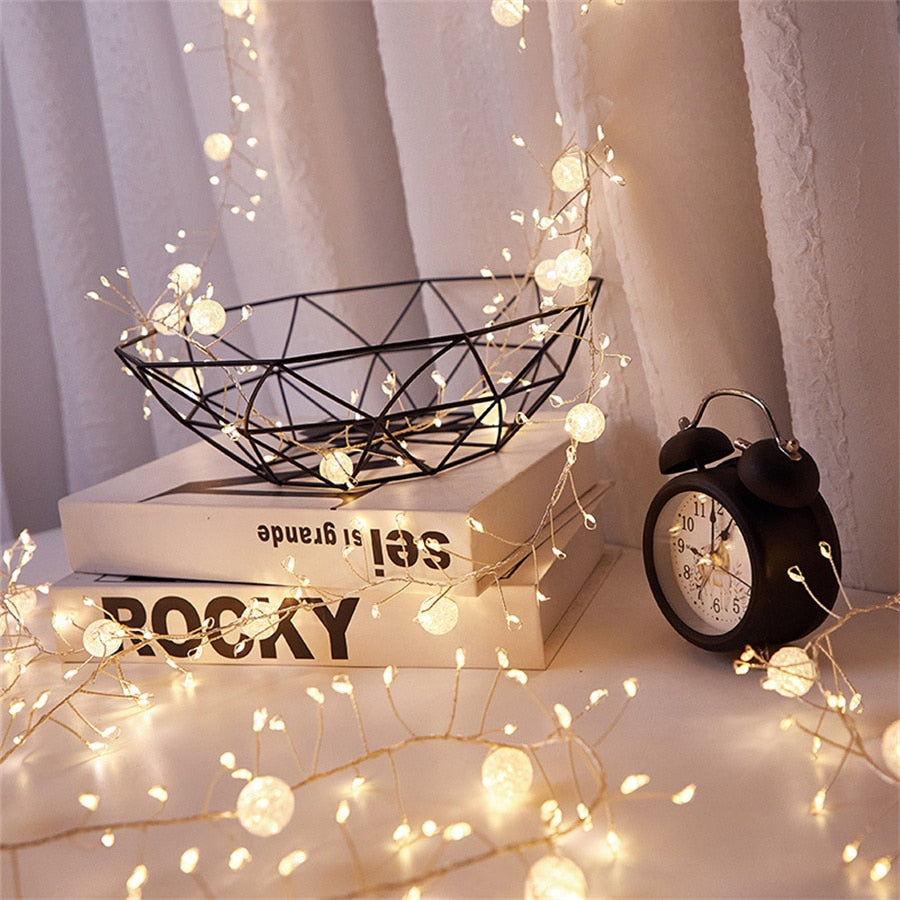 Firework Fairy Twinkle Cluster String Lights with 400 LEDs