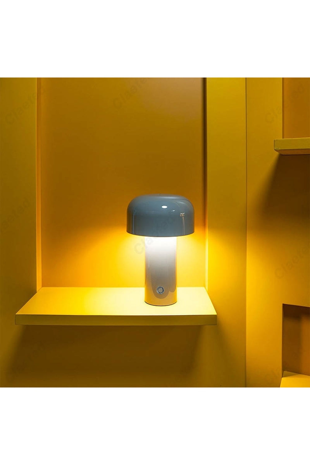 Modern Mushroom-Shaped Table Lamp in ABS and Aluminum