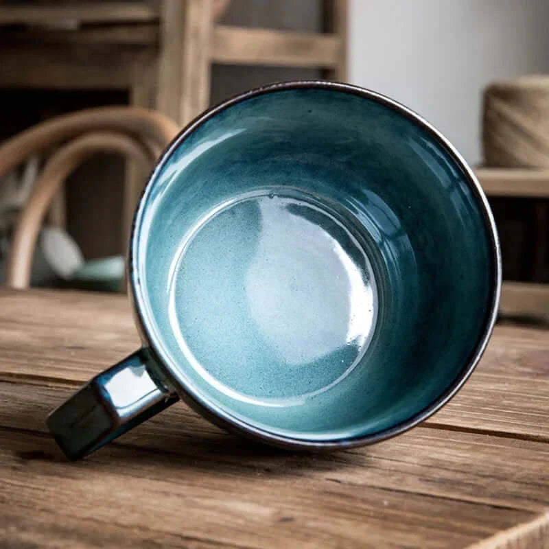 Extra Large Hand-Painted 22 oz Porcelain Coffee Mug