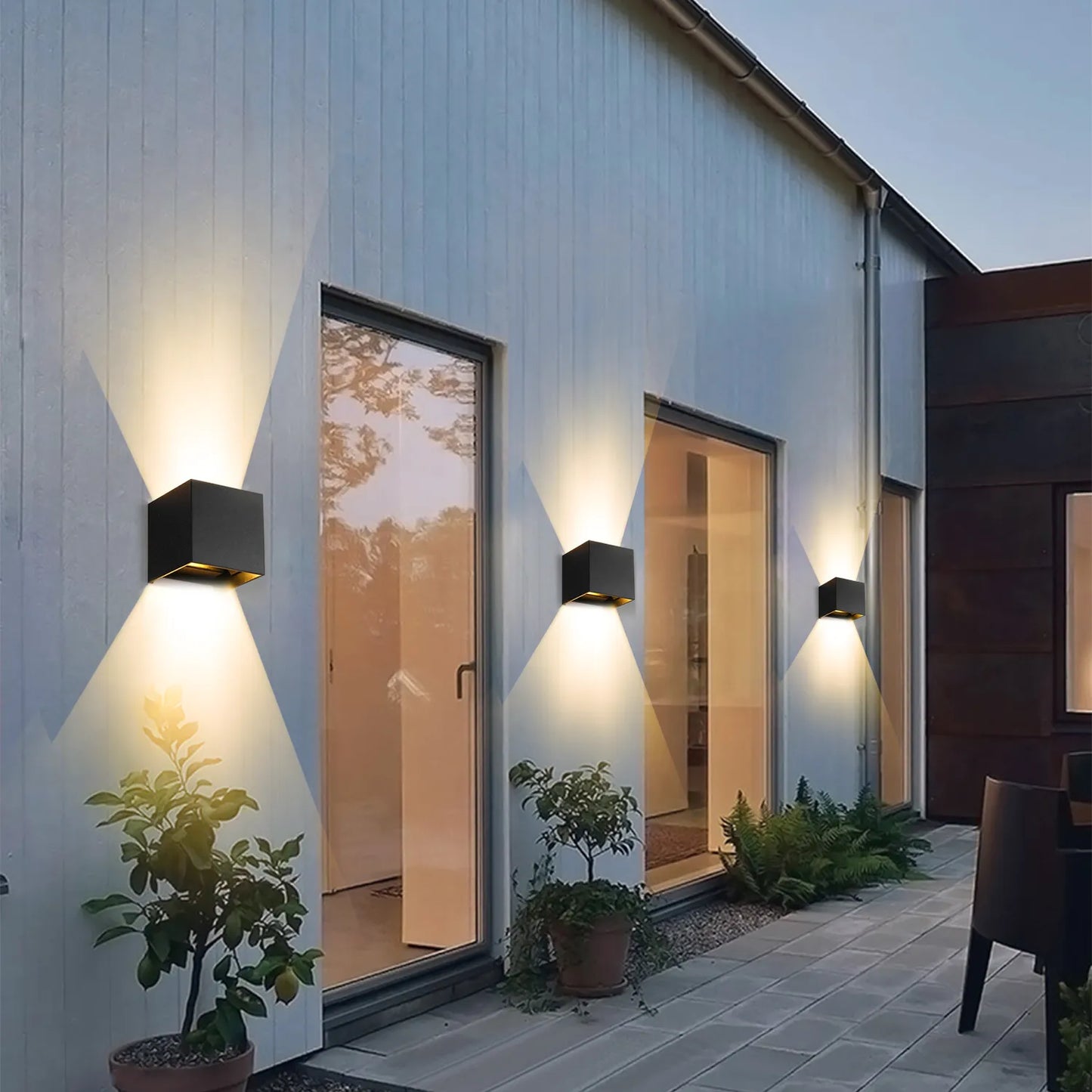 LED Cube Wall Lamps with Warm White Illumination - Buy 1 Get 1 Free