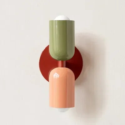 Modern Cream Double Head LED Wall Lamp