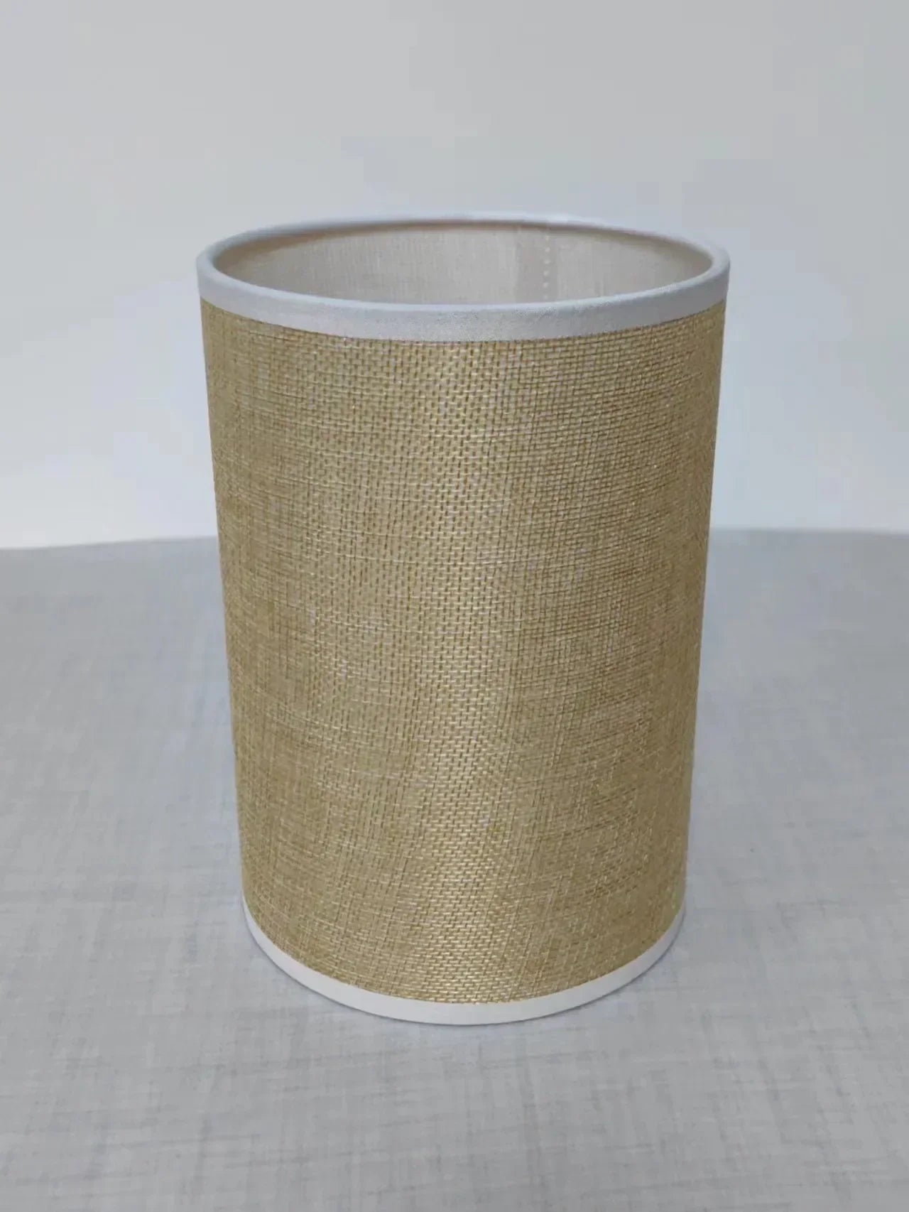Linen Lampshade for Table Lamps - Beige or Gray, Round or Square