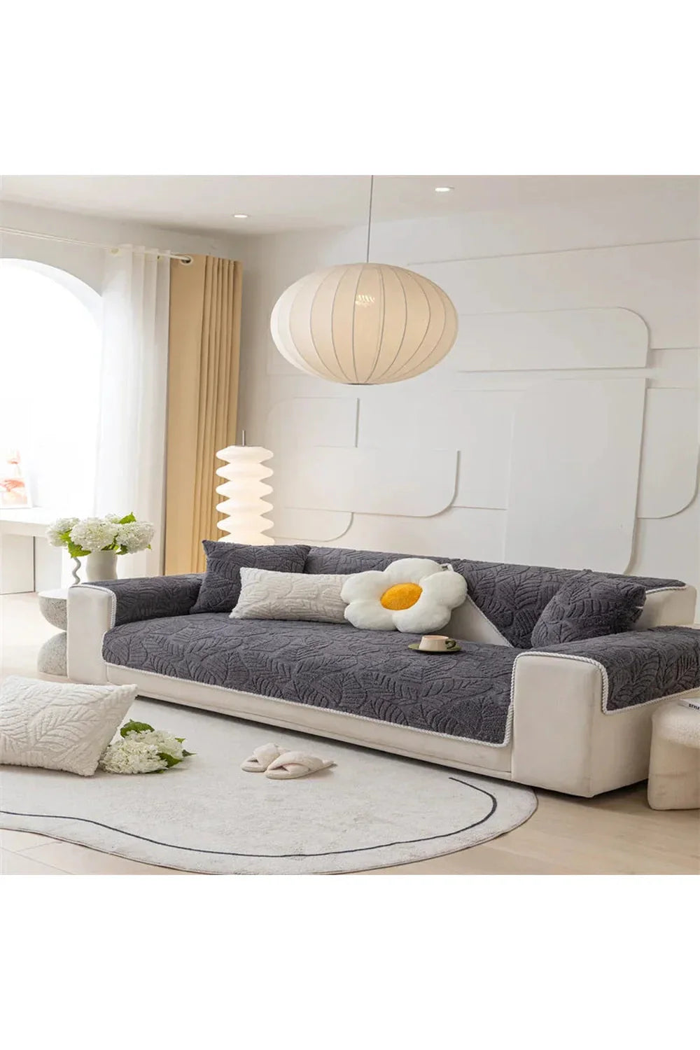 Nordic Aesthetic Polyester Sofa Cover