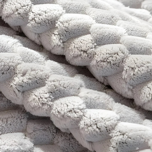 Luxurious Velvet Couch Cover with Textured Design