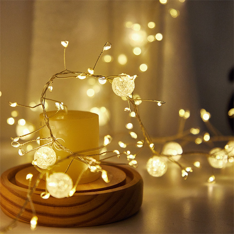 Firework Fairy Twinkle Cluster String Lights with 400 LEDs