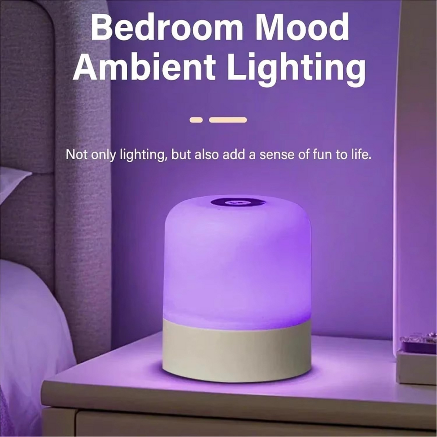 Color Changing Touch Table Lamp with Remote Control and Rechargeable Battery