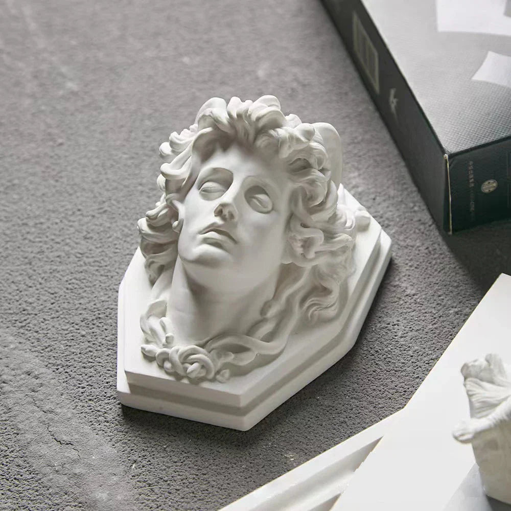 Nordic Character Plaster Figurine DIY Hand-Painted Art Decor
