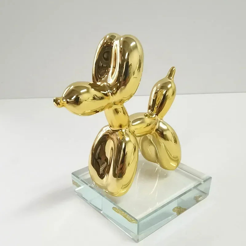 Nordic Resin Balloon Dog Sculpture Modern Art Figure