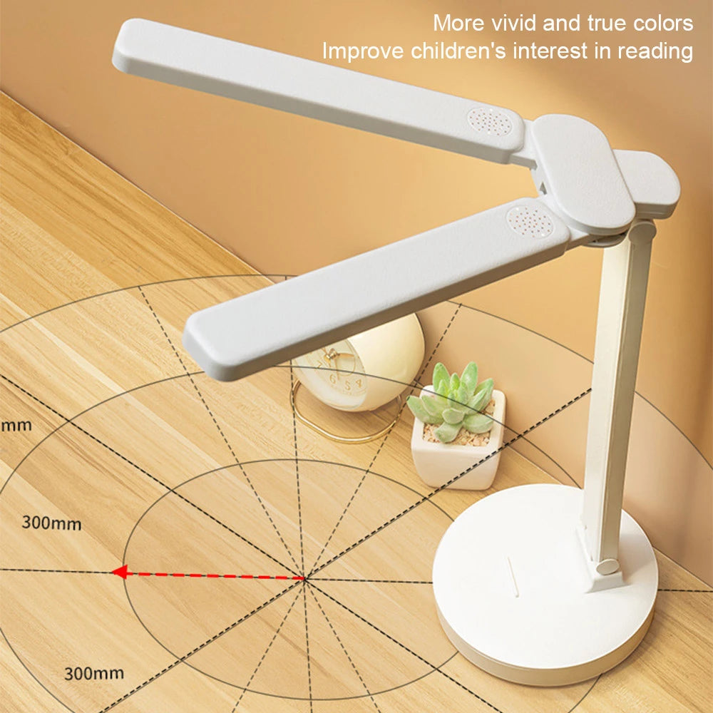 Adjustable Rechargeable LED Reading Lamp with Phone Holder